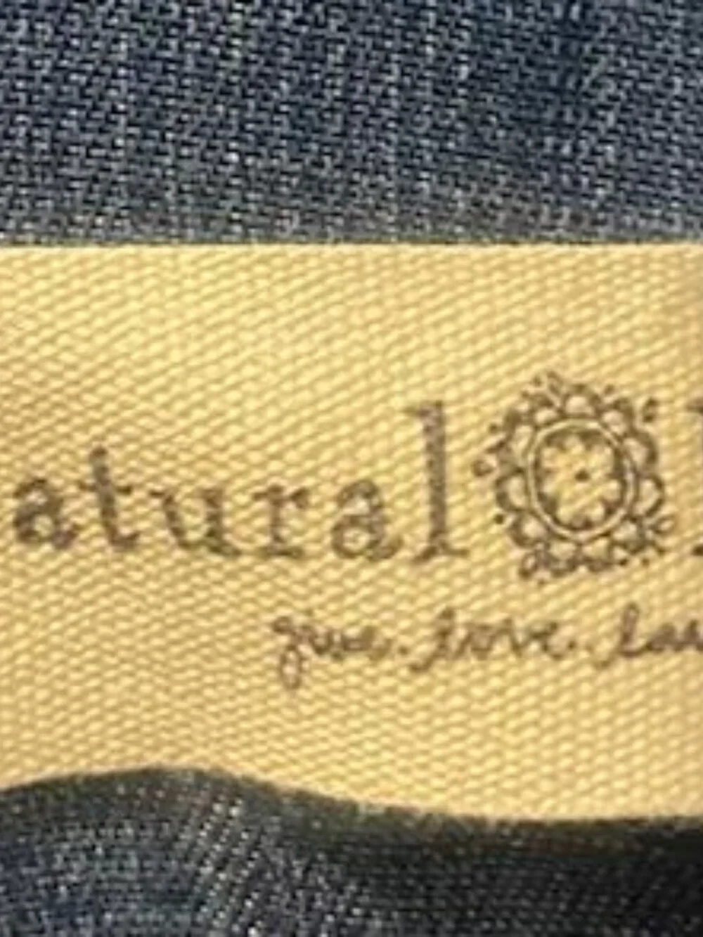 Natural Life Chambray Wide Leg Jumpsuit Size Large Boho Pockets - Picture 9 of 9
